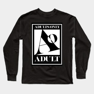 Adults Only Logo Long Sleeve T-Shirt